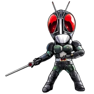 🌚 Kamen Rider Black Kamen Rider, tokusatsu, anime, hero, manga, action, fighting telegram sticker