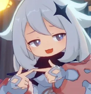 🎐 Paimon Genshin Impact Paimon, Genshin Impact, anime, character, video game, smug, confident telegram sticker