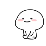 👌 fofo, bolha, sorrindo, simples, kawaii, emoji, personagem telegram sticker
