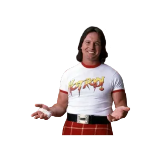 😛 Roddy Piper catch, kilt, hot rod, Roddy, Piper telegram sticker