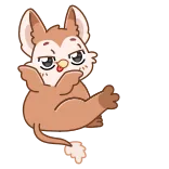 🐾 cartoon, animal, finger, rude gesture, humor telegram sticker