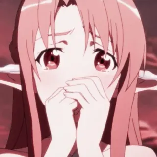 🥨 Asuna Yuuki Sword Art Online Anime, Sword Art Online, Asuna, Yuuki, Personage, Roze haar telegram sticker