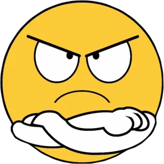 😤 絵文字, 怒り, 狂気, 漫画, 顔 telegram sticker
