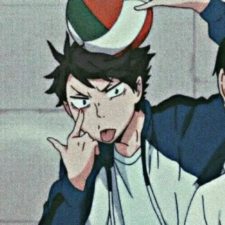 😝 anime, boy, character, sport, volleyball telegram sticker