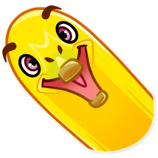👋 Эмодзи, Желтый, Мультфильм, Лицо, Счастливый telegram sticker