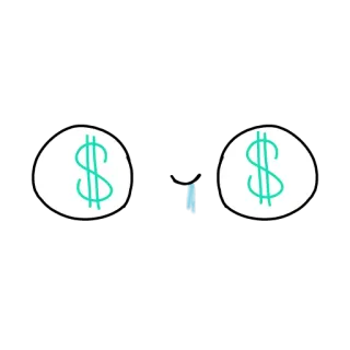🤑 dólar, dinheiro, olhos, óculos, finanças whatsapp sticker