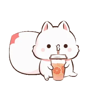🧋 gatto, bevanda, carino, animale, kawaii, animale domestico, succo telegram sticker