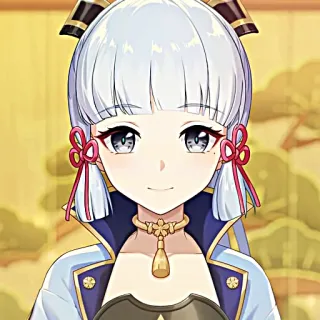 ❄️ Kamisato Ayaka Genshin Impact gadis anime, Kamisato Ayaka, Genshin Impact, video game, karakter, waifu telegram sticker