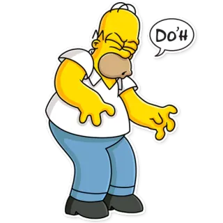 Homer Simpson telegram stickers
