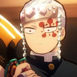 💎 Tengen Uzui Demon Slayer Tengen Uzui, Demon Slayer, Anime, Espadachín, Hashira, Cuerpo de Exterminadores de Demonios telegram sticker