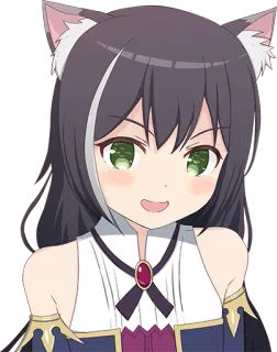 🙃 anime, cat girl, cute, kawaii, fantasy telegram sticker