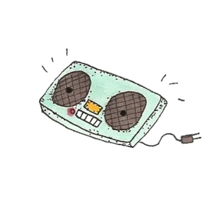 📟 Бумбокс, Радио, Музыка, Винтаж, Аудио, Звук telegram sticker