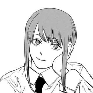 🙂 Makima Chainsaw Man Anime, Manga, Chainsaw Man, Makima, Illustration, Portrait whatsapp sticker