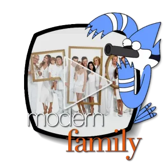 ▶ modern family 모던 패밀리, TV 프로그램, 코미디, 가족, 캐릭터, 스티커 telegram sticker