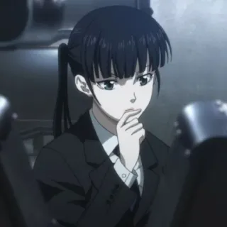 🍬 Akane Tsunemori Psycho-Pass anime, psycho-pass, akane tsunemori, detective, female character whatsapp sticker