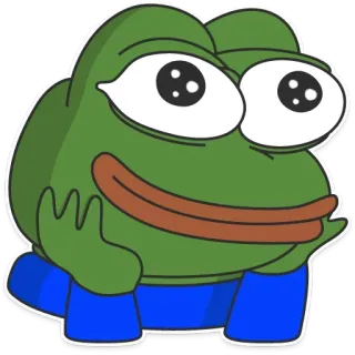 🐸 Pepe the Frog 佩佩, 青蛙, 网络迷因, 贴纸 telegram sticker