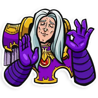 🙏 Fulgrim Warhammer 40k Emperor's Children, Warhammer, 40k, Fulgrim, arrogant, Chaos telegram sticker