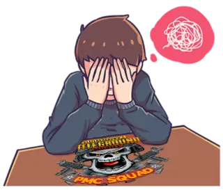 😵 Battlegrounds PMC SQUAD battlegrounds, skull, military, gaming, fan art telegram sticker
