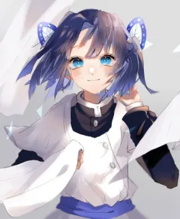☺️ Kanao Tsuyuri Demon Slayer Anime, Demon Slayer, Kanao Tsuyuri, Personagem, Mangá telegram sticker