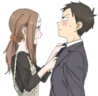 ❤️ Anime, Casal, Interação, Desenho animado, Mangá telegram sticker