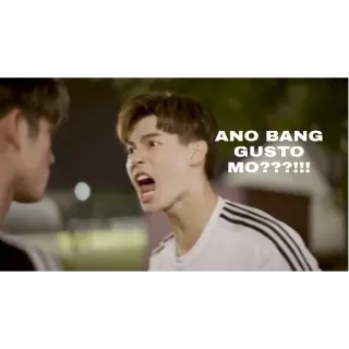 ❓ ANO BANG GUSTO MO????!!! en colère, crier, frustration, argument, tagalog telegram sticker