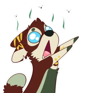 💀 Dibujo animado, Sticker, Animal, Perro, Lindo telegram sticker