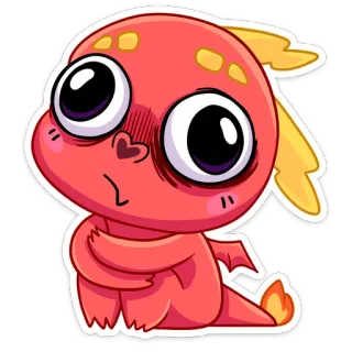 🥺 cartoon, creature, monster, cute, character, sticker whatsapp sticker
