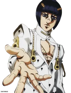 🤝 Bruno Bucciarati JoJo's Bizarre Adventure Anime, Manga, Personnage, BrunoBucciarati, JojosBizarreAdventure whatsapp sticker
