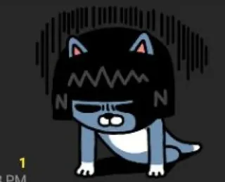 😮‍💨 chat, triste, déprimé, dessin animé, animal whatsapp sticker
