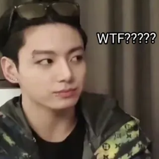 😄 WTF????? 밈, 반응, 웃긴, Kpop, WTF telegram sticker
