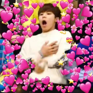 💓 coeur, amour, mignon, expression, joyeux, gai whatsapp sticker