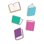 📚 libri, lettura, istruzione, studio, conoscenza, biblioteca whatsapp sticker