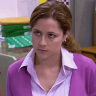 🗞 Pam Beesly The Office TV-Serie, Comedy, NBC, Büroangestellter, Pam telegram sticker