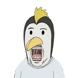 🦷 pingouin, monstre, effrayant, dents, bizarre, peur telegram sticker