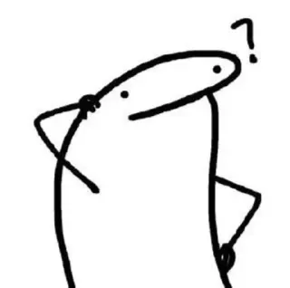 🤨 boneco palito, pergunta, pensando, pose, confuso, braço, cabeça whatsapp sticker