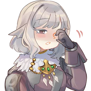 😴 애니메이션, 여자, 울음, 슬픈, 캐릭터, 일러스트, 팬아트 telegram sticker