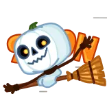 Pumpkin Ghost whatsapp stickers