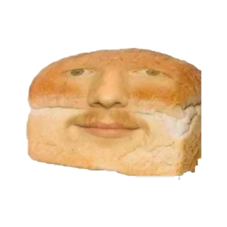 🥜 brot, gesicht, essen, lustig, meme telegram sticker