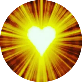 ❤️ corazón, amor, luz, amarillo, naranja telegram sticker