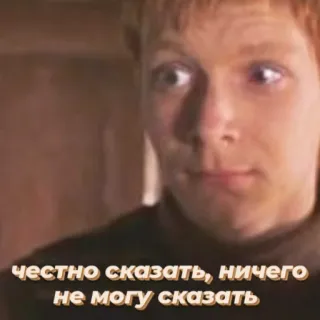 😐 Ron Weasley Harry Potter честно сказать, ничего не могу сказать harry potter, ron weasley, movie, comedy, russian telegram sticker