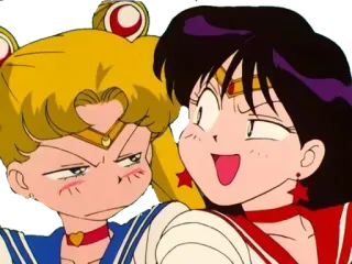 😤 Sailor Moon อนิเมะ, การ์ตูน, เซเลอร์มูน, ผู้หญิง, น่ารัก, ตลก telegram sticker