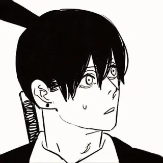 😥 Aki Hayakawa Chainsaw Man 动漫, 漫画, 早川秋, 链锯人 whatsapp sticker