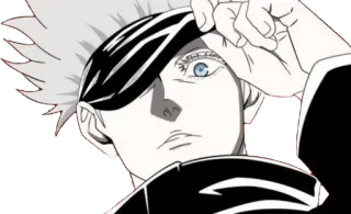 🧐 Gojo Satoru Jujutsu Kaisen Аниме, Годжо, Сатору, Магическая битва, Персонаж, Манга telegram sticker