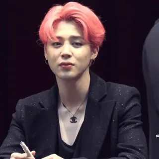 ๐พ Jimin kpop, jimin, bts, singer, idol, pink hair, korean telegram sticker
