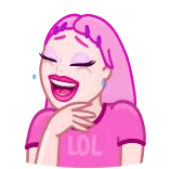 Pink Petty whatsapp stickers