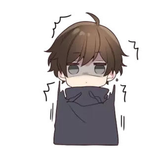 😬 anime, cartoon, character, chibi telegram sticker