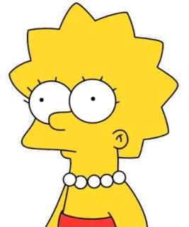 🙁 Lisa Simpson The Simpsons cartoon, character, Lisa Simpson, The Simpsons, tv show telegram sticker