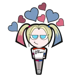 HARLEY QUINN @amadolls whatsapp stickers