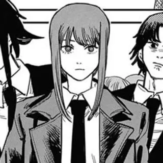 😐 Makima Chainsaw Man Anime, Manga, Makima, Chainsaw Man, Personaje telegram sticker