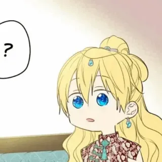 ✨ ? anime, manga, signo de interrogación, lindo, chica whatsapp sticker